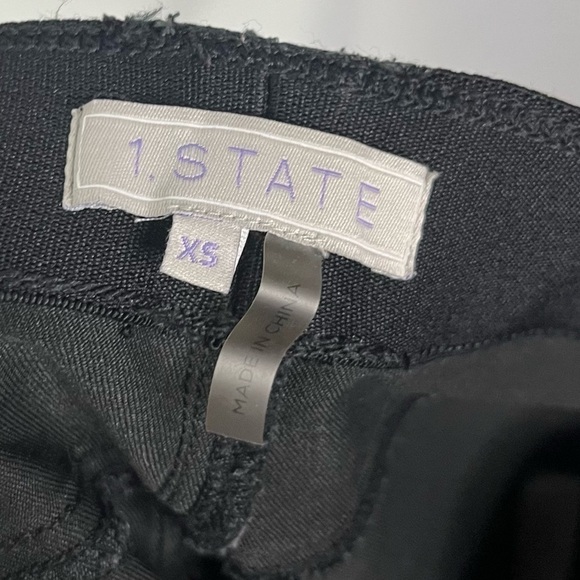 1. State Black Faux Leather Coated Jeggings XS - Picture 5 of 6